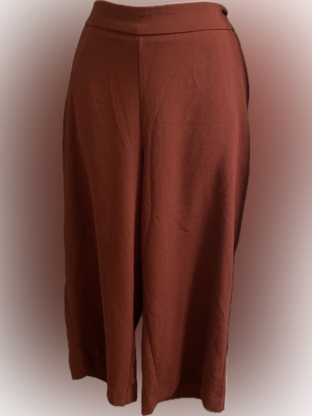 Weekend Nine West Wide-Leg Cropped Pants in Maddie Plum L